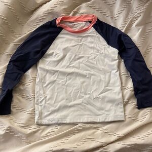 Janie and Jack Navy and Coral Kids Rashguard
